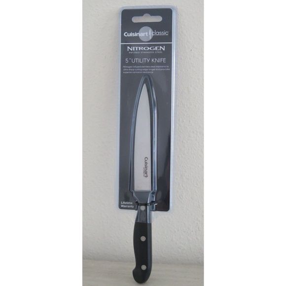 Cuisinart Classic C77TRN2-5UT, Silver/Black 5" Utility Knife - Picture 1 of 6
